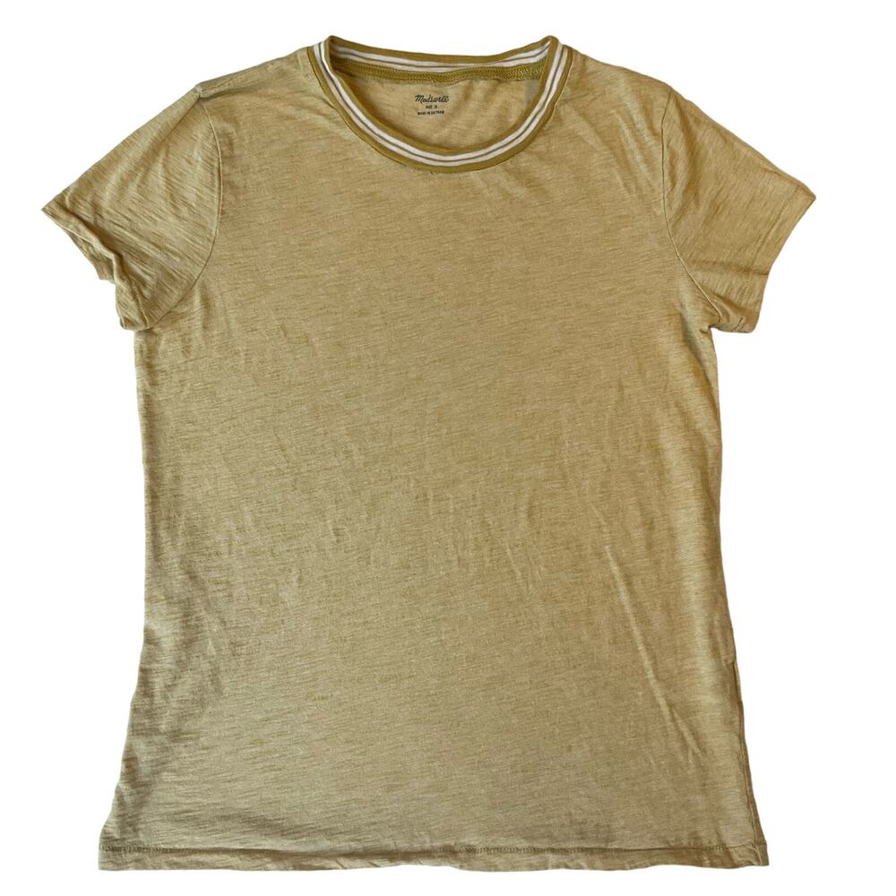 Madewell Women’s Short Sleeve T-shirt size S, Yellow